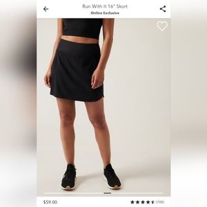 Athleta Run With It 16" Skort